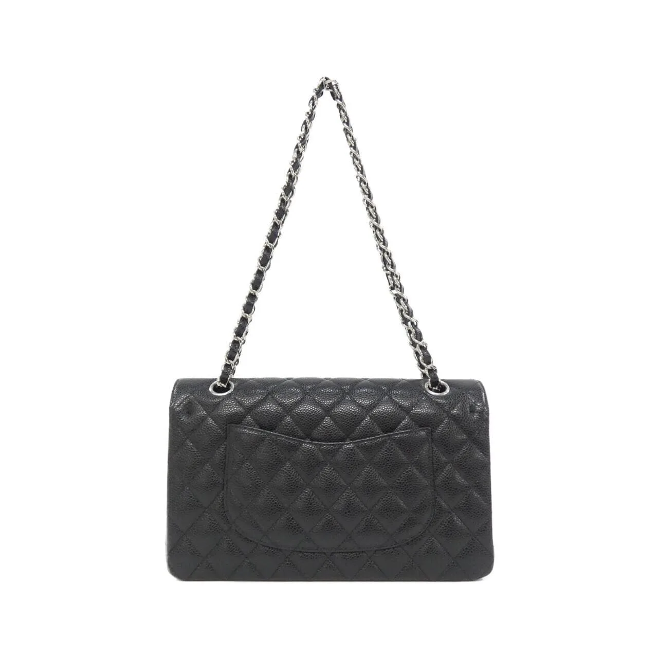 CHANEL Matelasse 1112 Shoulder Grained Calfskin Black Grained Calfskin Rank A - Thumbnail 2