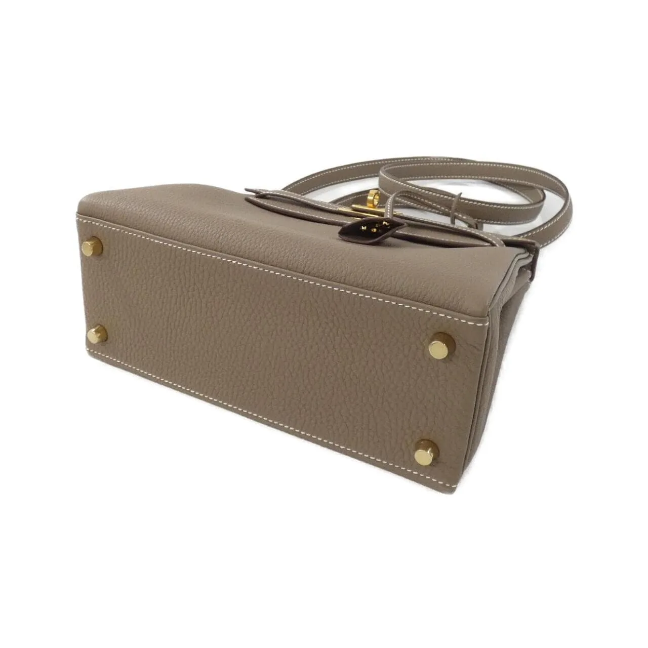 HERMES 044624CC Handbag Togo Etoupe Togo Leather - Thumbnail 3