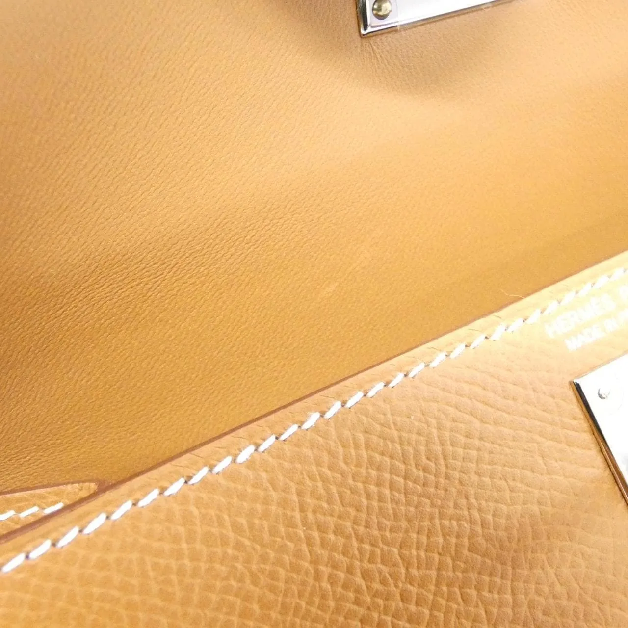 HERMES Kelly 071302CK Handbag Epsom Gold Epsom Leather Rank A - Thumbnail 6