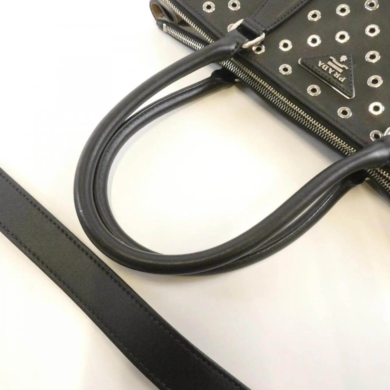 PRADA 1BA274 Handbag 黑色 中古品A - 縮圖 5