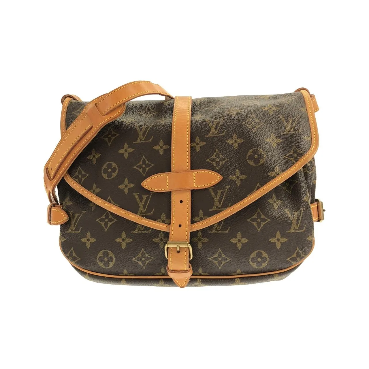 LOUIS VUITTON Saumur M42256 Shoulder Monogram