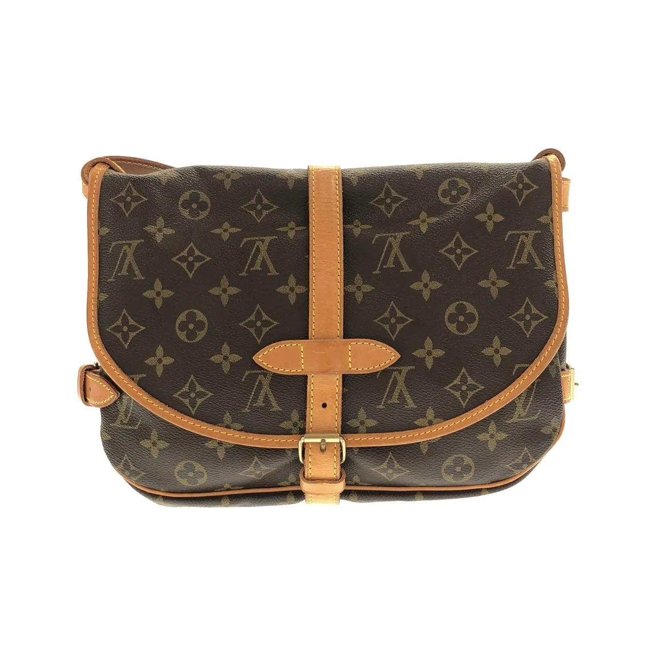 LOUIS VUITTON Saumur M42256 Shoulder Monogram Black Monogram Rank A - Thumbnail 2