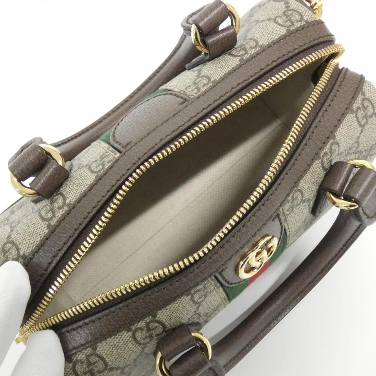 GUCCI 772053 96IWG Boston Canvas 黑色 帆布 中古品A - 縮圖 7