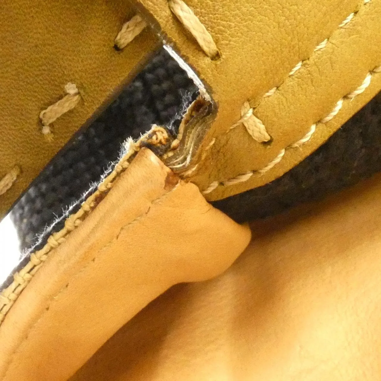 FENDI Peekaboo 8BN210 DKB Handbag Cotton Black Cotton - Thumbnail 8