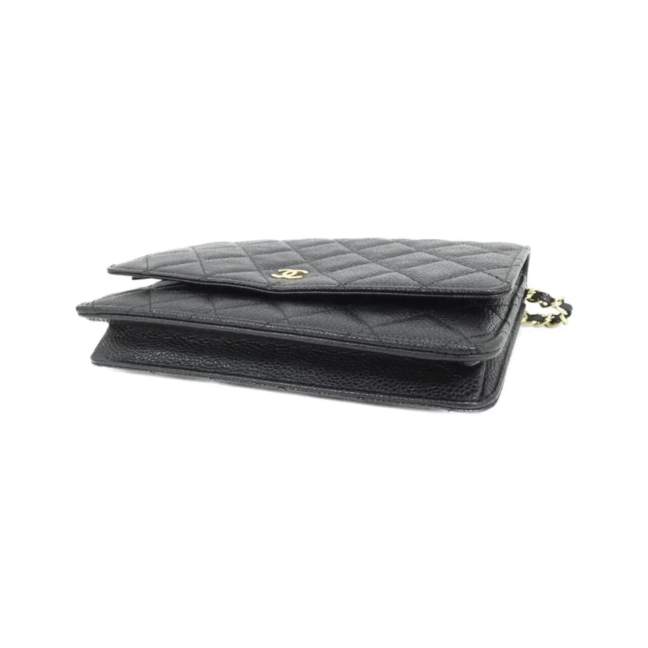 CHANEL Timeless Classic 33814 Wallet Grained Calfskin Black Grained Calfskin Rank A - Thumbnail 3