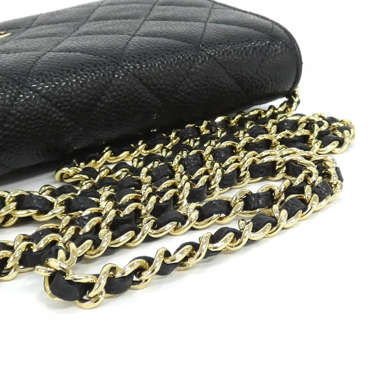 CHANEL Timeless Classic 33814 Wallet Grained Calfskin Black Grained Calfskin Rank A - Thumbnail 6