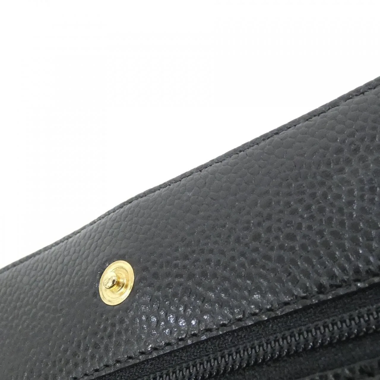 CHANEL Timeless Classic 33814 Wallet Grained Calfskin Black Grained Calfskin Rank A - Thumbnail 9