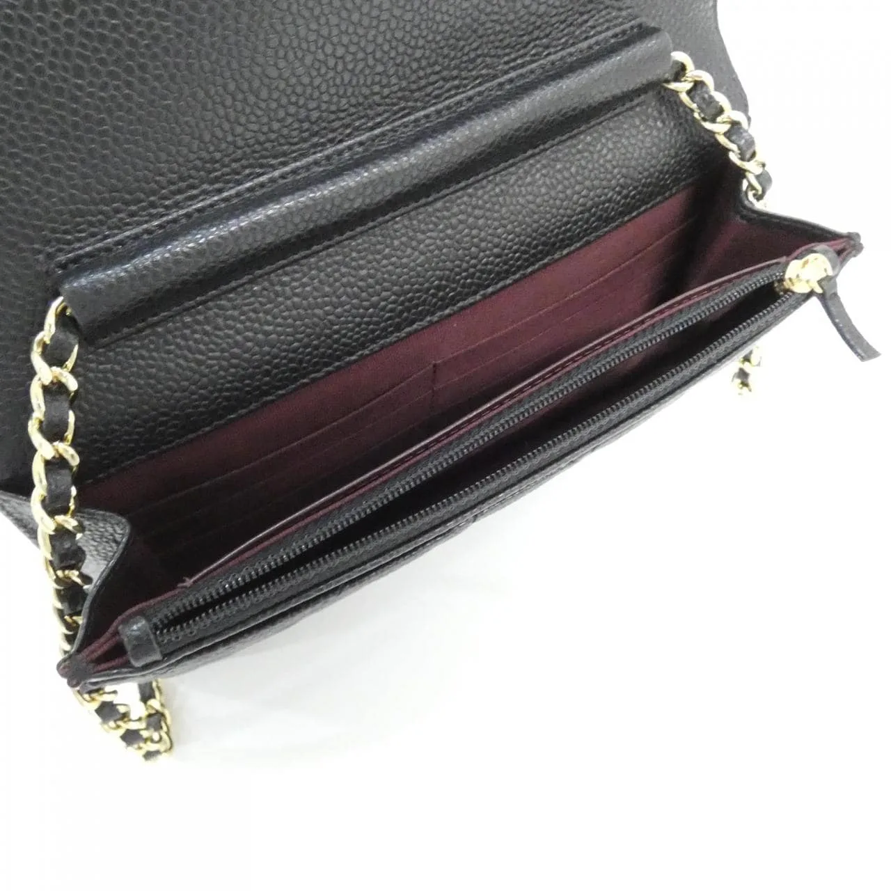 CHANEL Timeless Classic 33814 Wallet Grained Calfskin Black Grained Calfskin Rank A - Thumbnail 10