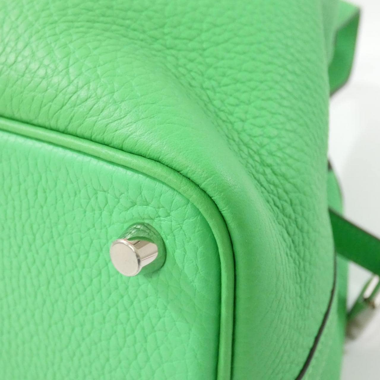 HERMES 056289CK Handbag Clemence Black Clemence Leather - Thumbnail 2