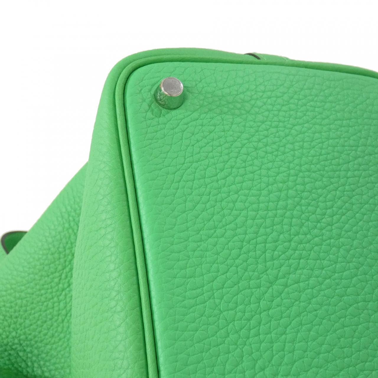 HERMES 056289CK Handbag Clemence Black Clemence Leather - Thumbnail 3