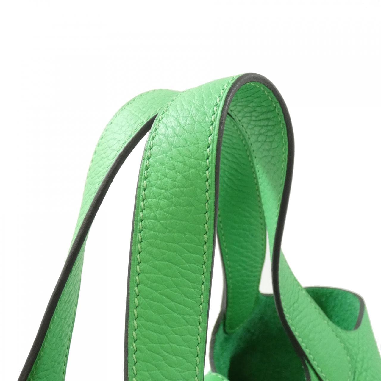 HERMES 056289CK Handbag Clemence Black Clemence Leather - Thumbnail 6