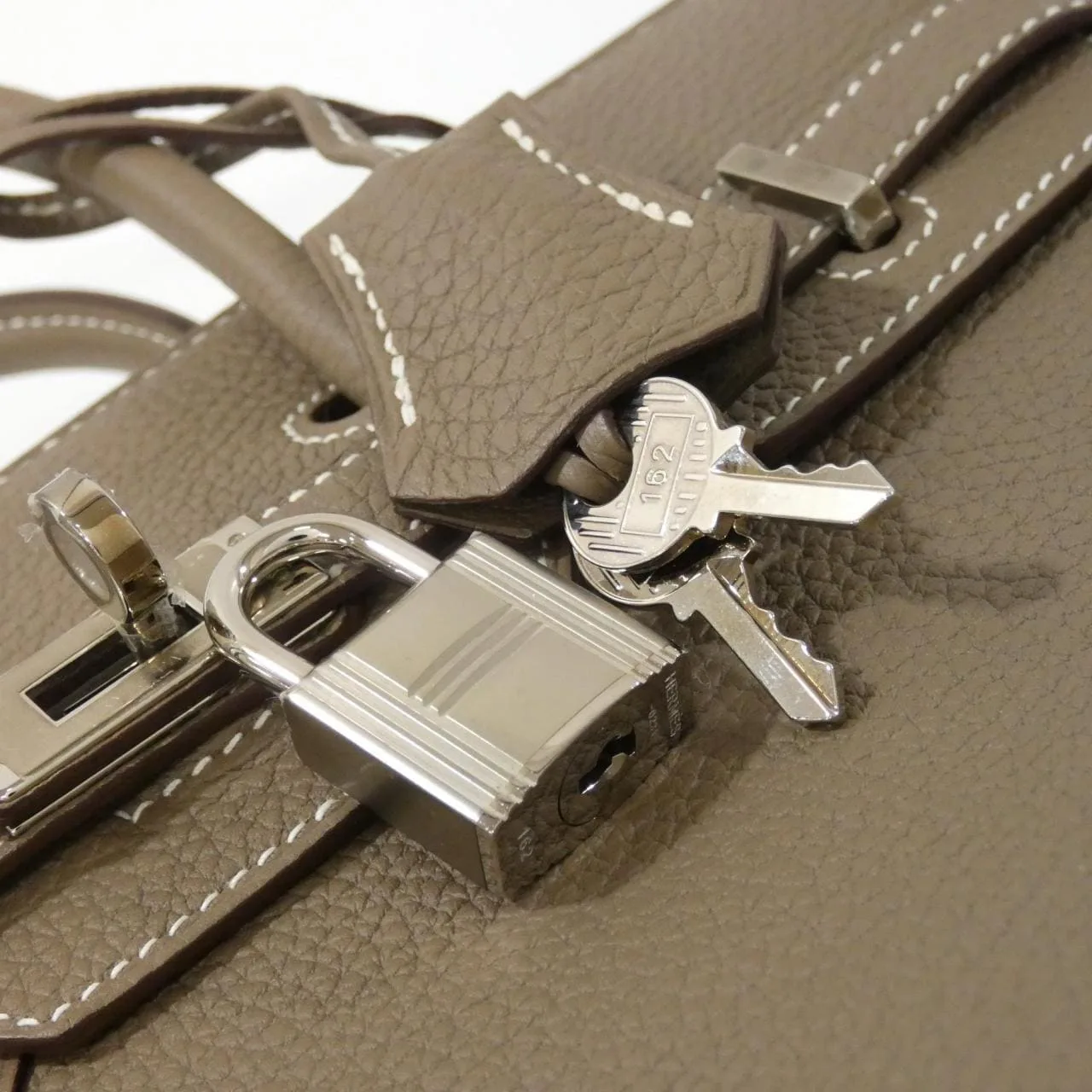 HERMES 041344CK Handbag Togo Etoupe Togo Leather - Thumbnail 4