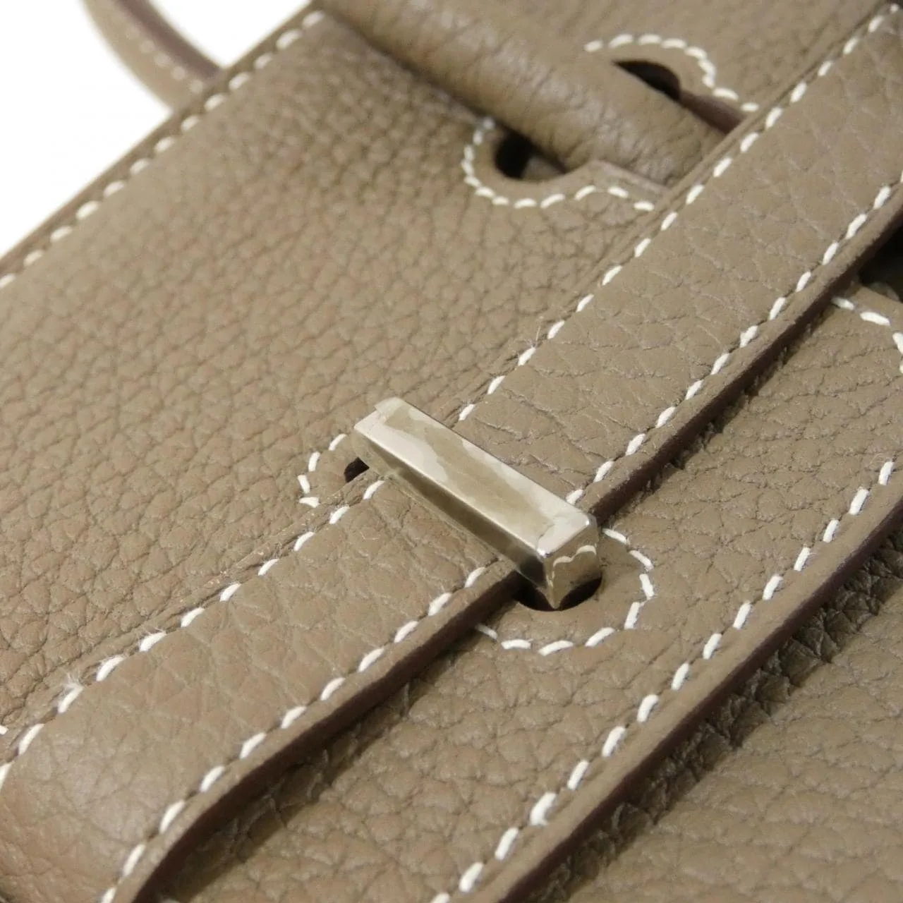 HERMES 041344CK Handbag Togo Etoupe Togo Leather - Thumbnail 5