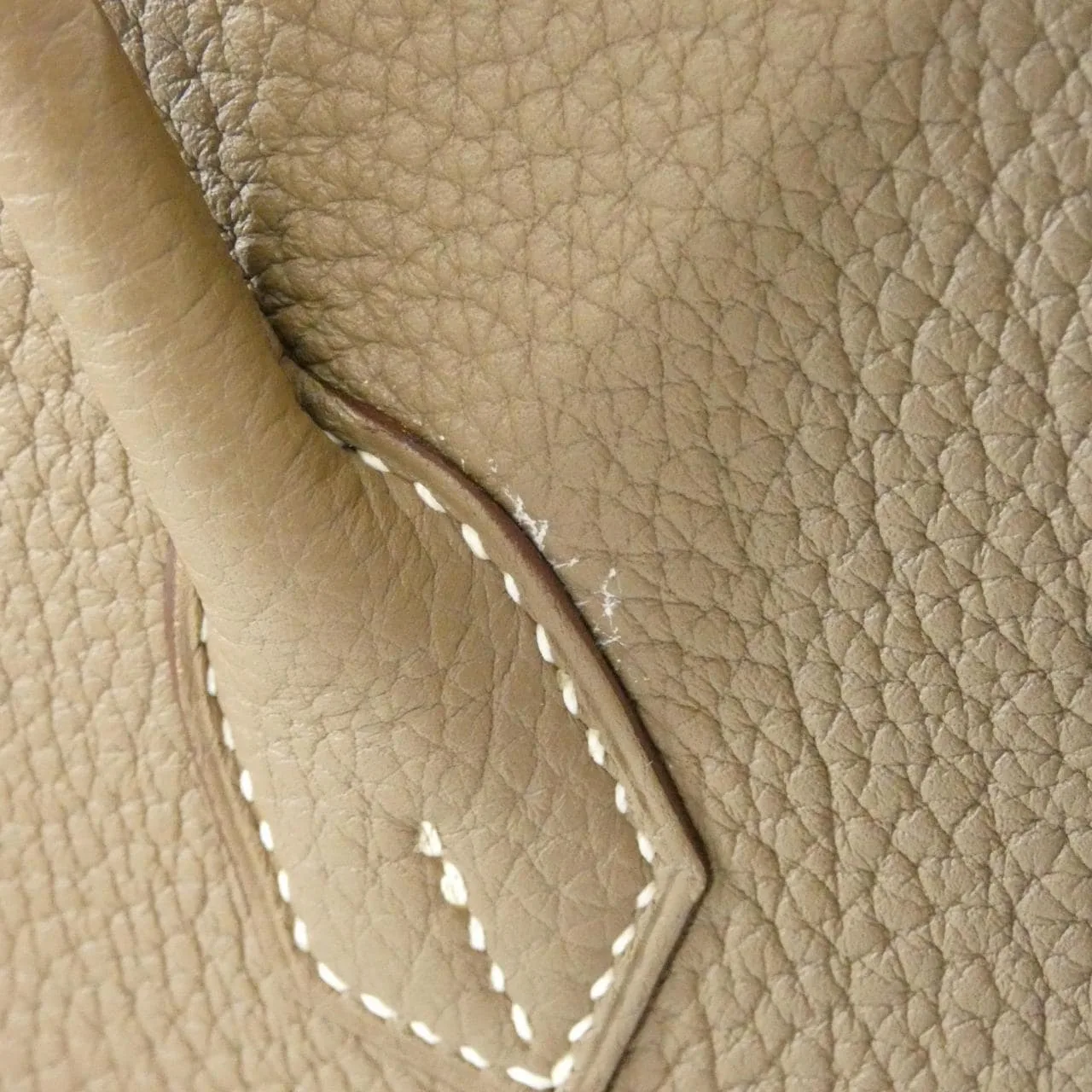 HERMES 041344CK Handbag Togo Etoupe Togo Leather - Thumbnail 6