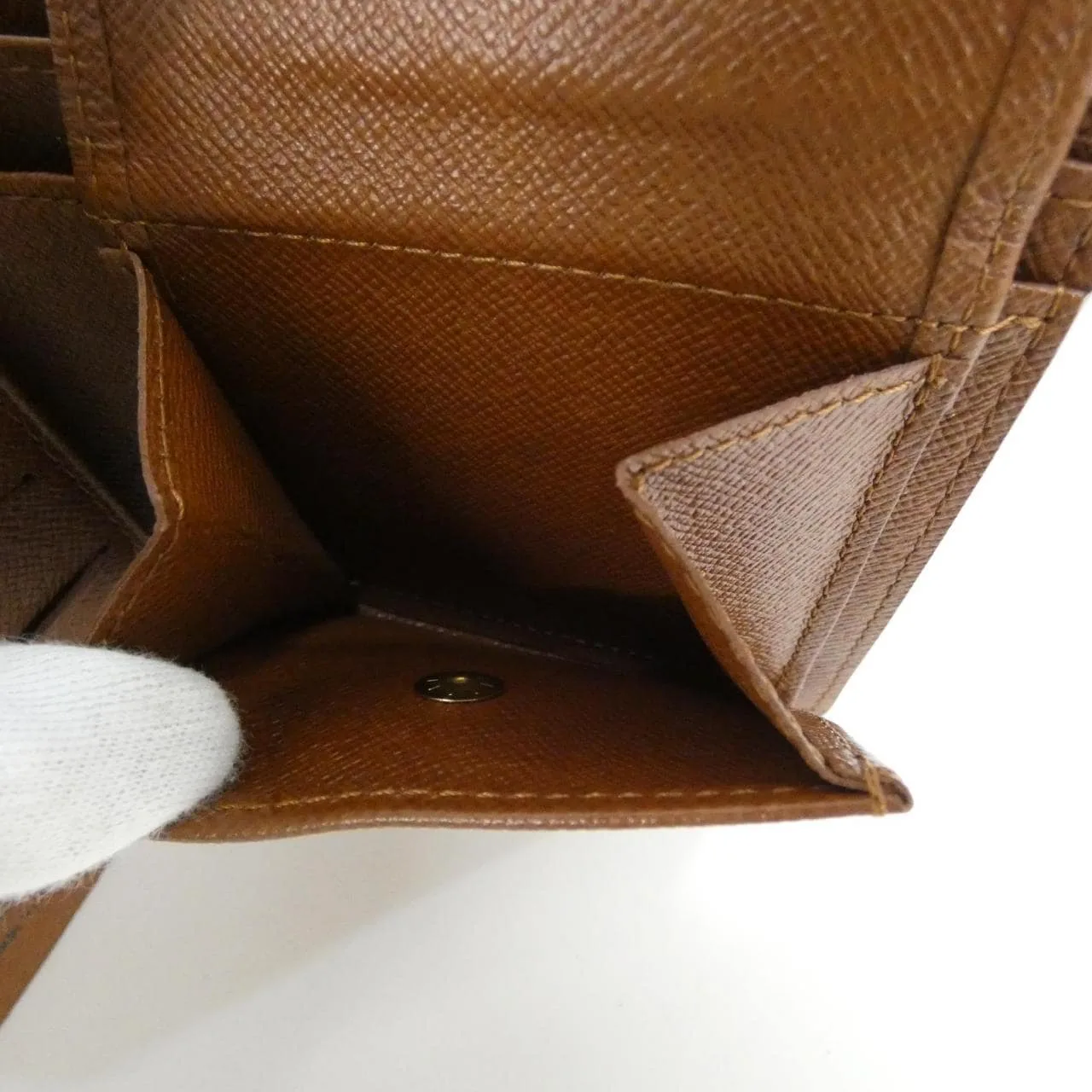 LOUIS VUITTON M61665 Wallet Monogram 黑色 Monogram 中古品A - 縮圖 3