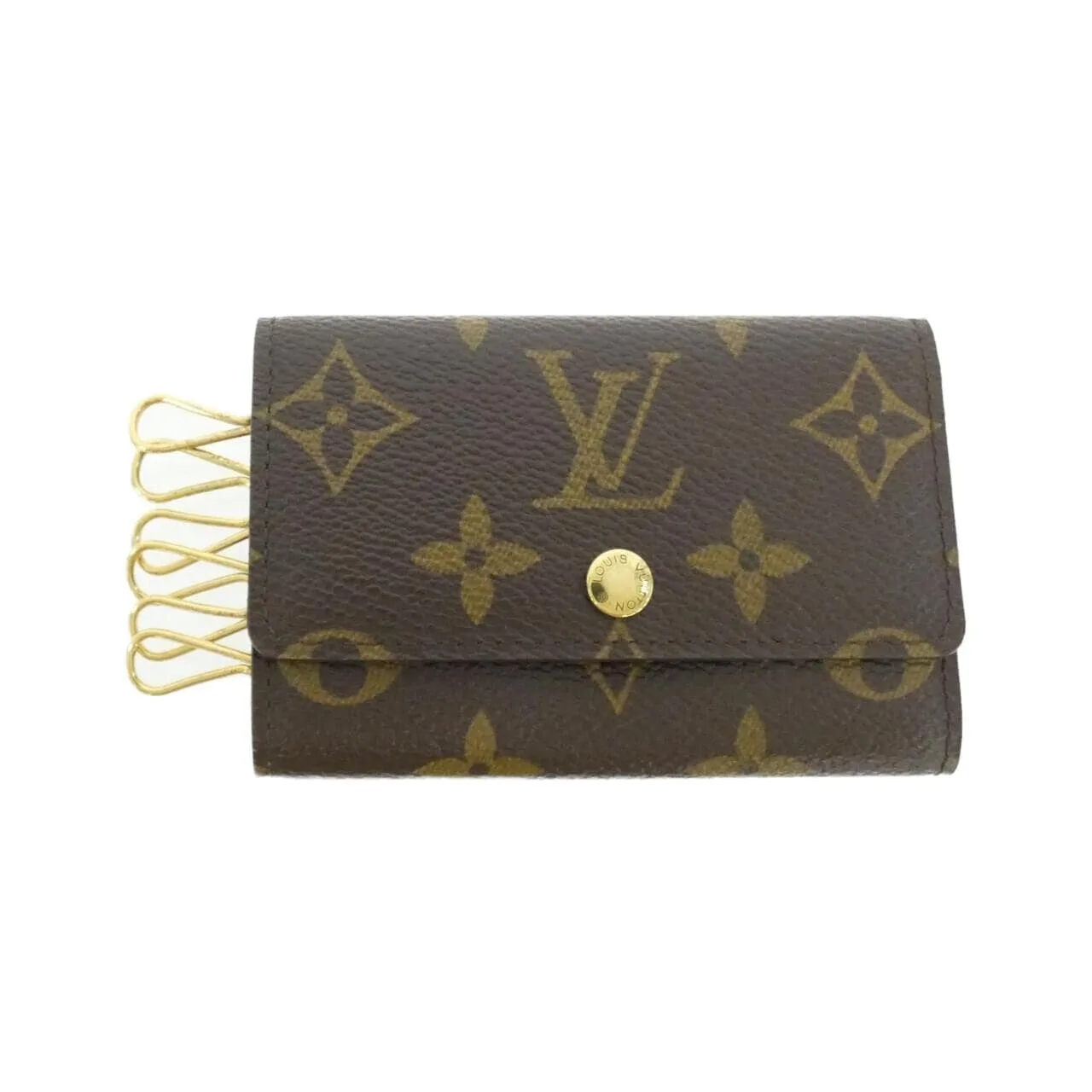 LOUIS VUITTON M62630 Key Case Monogram Black