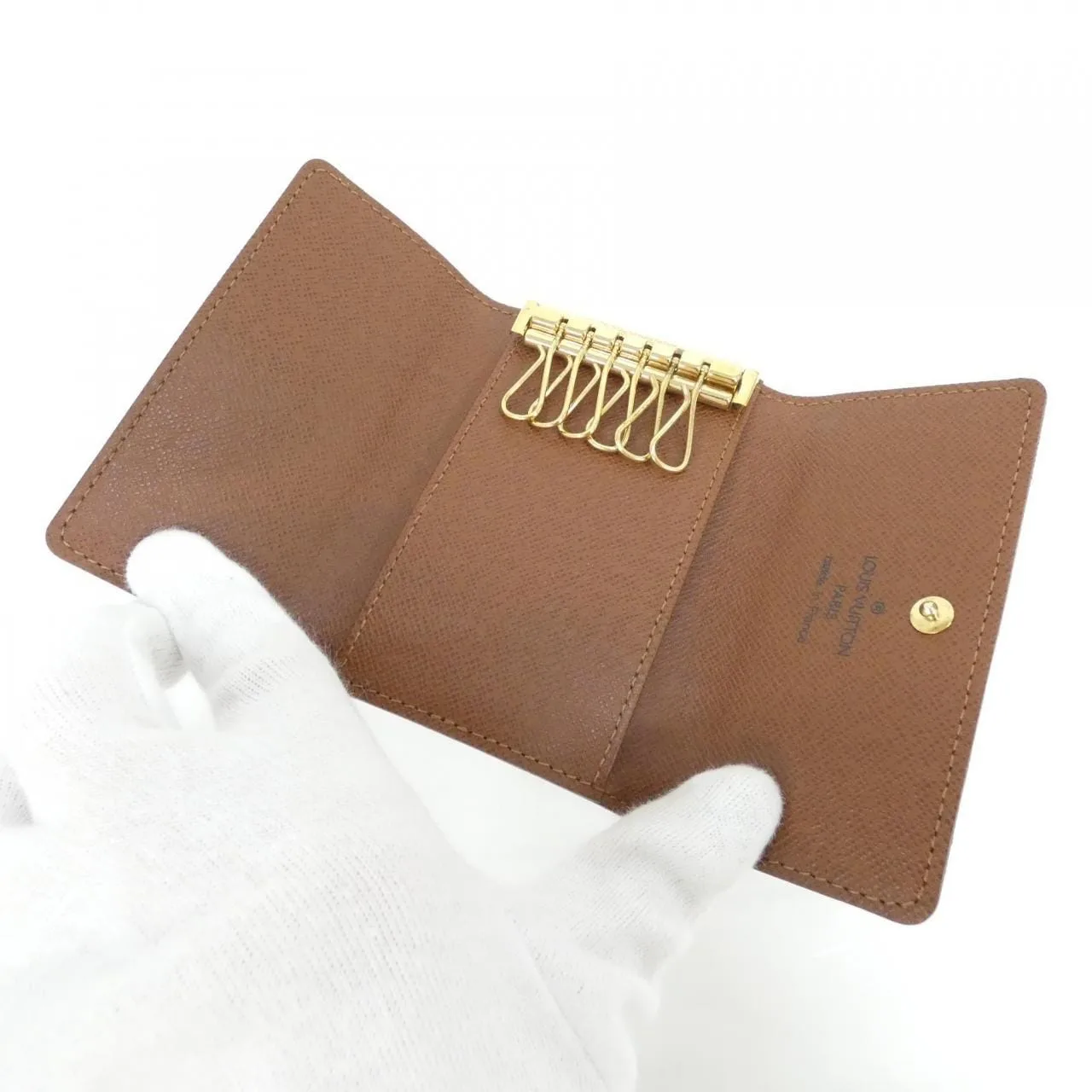 LOUIS VUITTON M62630 Key Case Monogram Black Monogram Rank A - Thumbnail 4