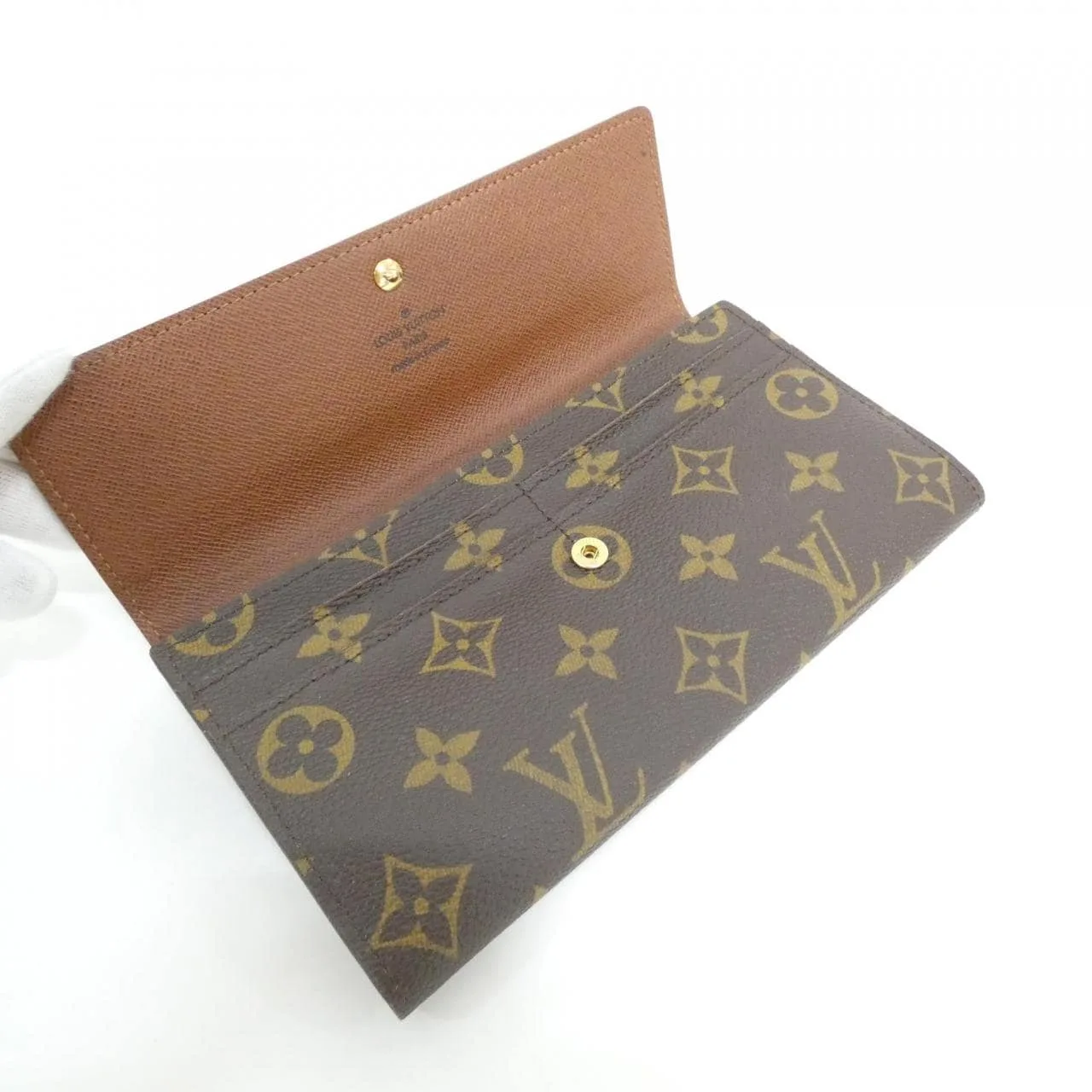 LOUIS VUITTON M61734 Wallet Monogram 黑色 Monogram 中古品A - 縮圖 5