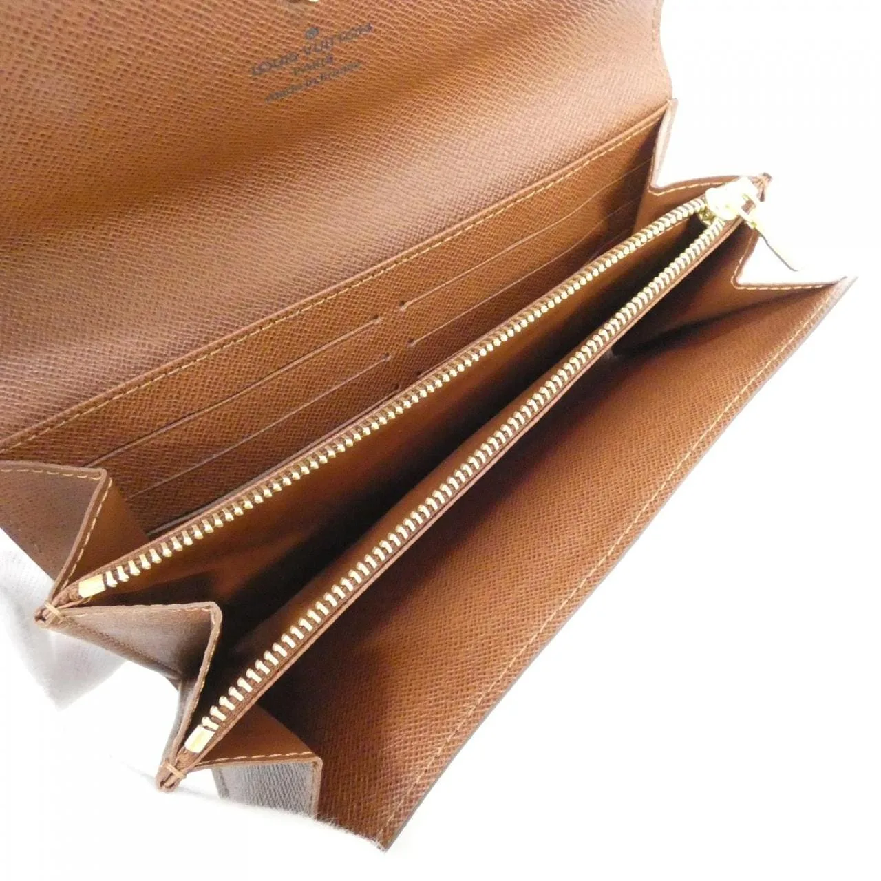 LOUIS VUITTON M61734 Wallet Monogram 黑色 Monogram 中古品A - 縮圖 6