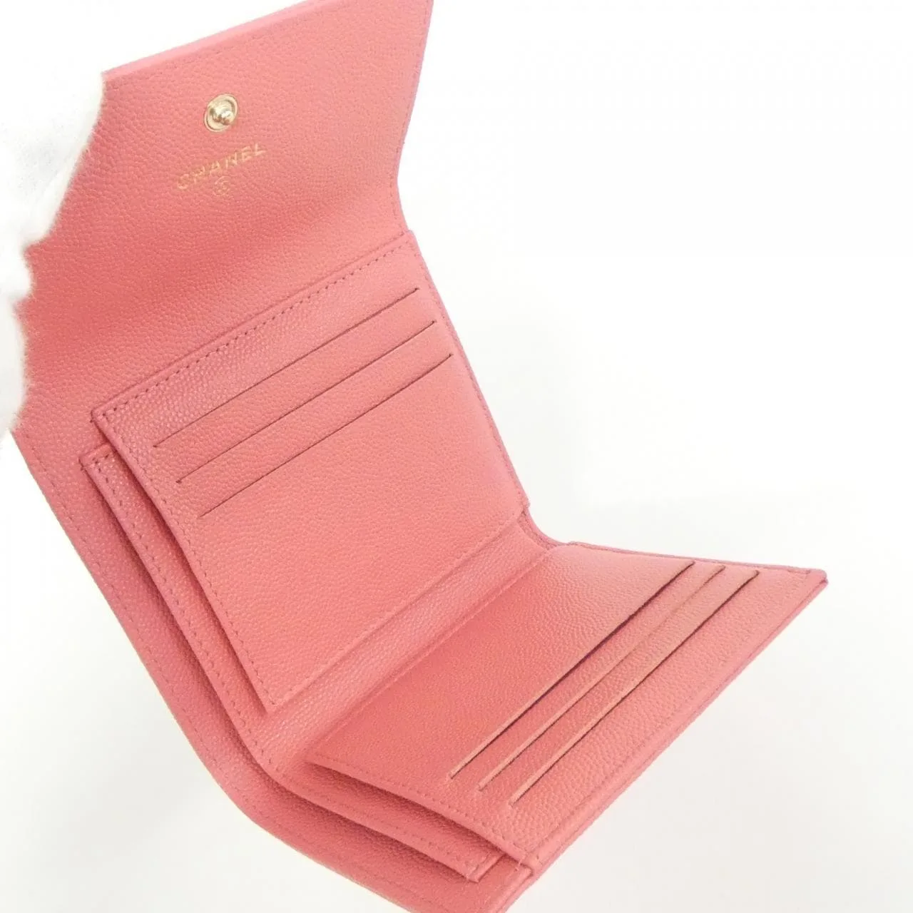 CHANEL 84072 Wallet Caviar Leather Pink Caviar Leather Rank A - Thumbnail 5