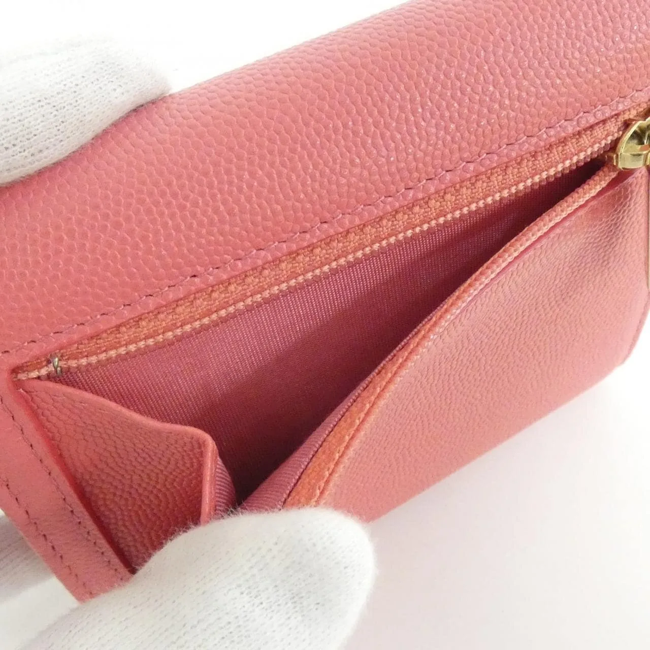 CHANEL 84072 Wallet Caviar Leather Pink Caviar Leather Rank A - Thumbnail 6