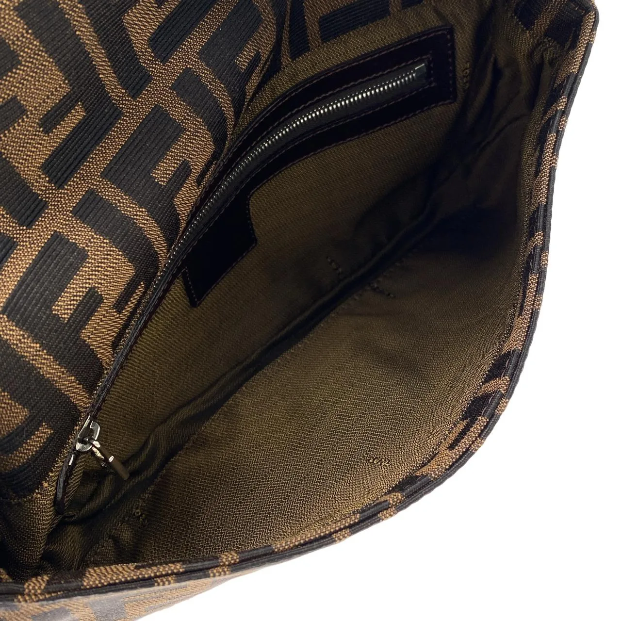 FENDI Baguette 26424 Shoulder Canvas 黑色 帆布 中古品A - 縮圖 6