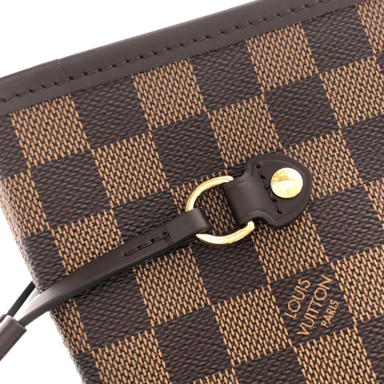 LOUIS VUITTON Neverfull N40599 Tote Damier Black Damier - Thumbnail 3