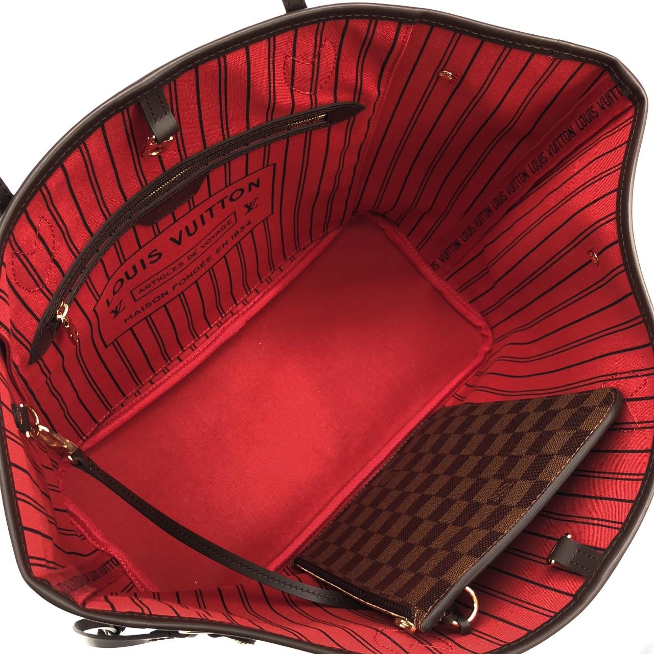 LOUIS VUITTON Neverfull N40599 Tote Damier Black Damier - Thumbnail 6