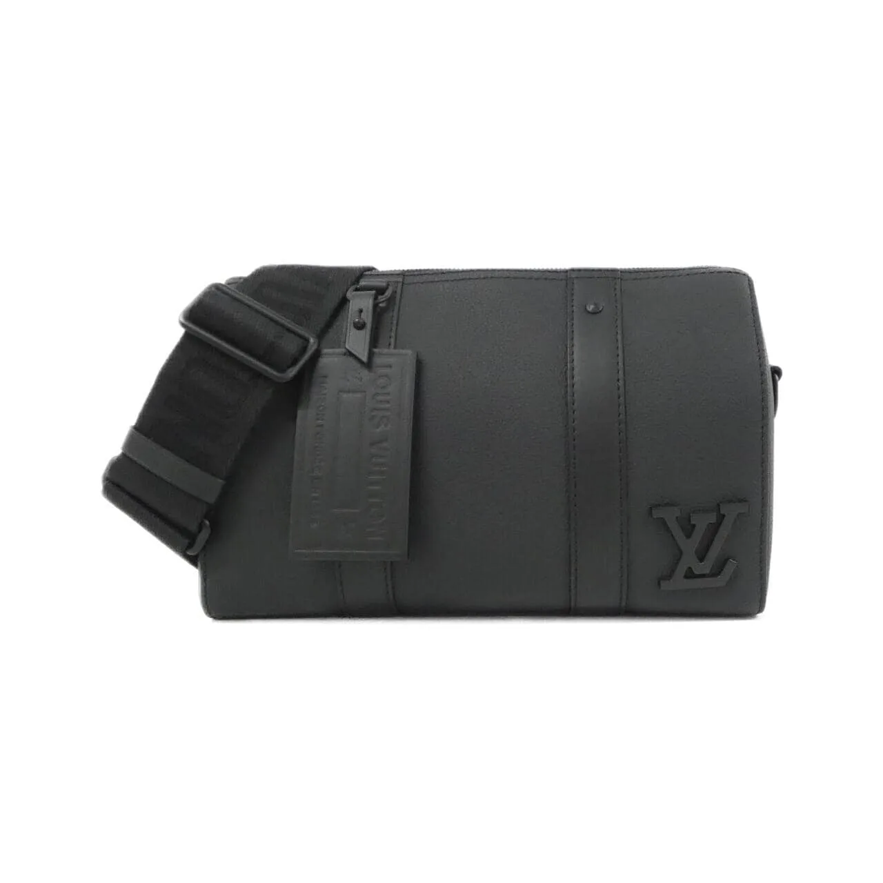 LOUIS VUITTON Keepall M59255 Shoulder Lambskin Black