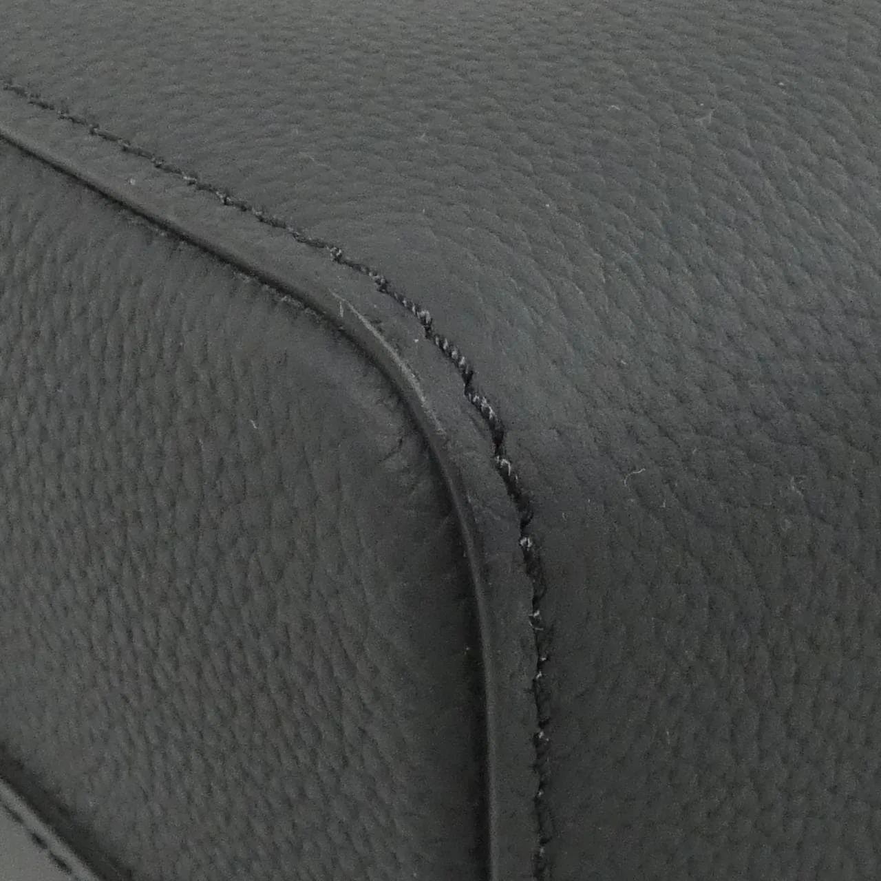 LOUIS VUITTON Keepall M59255 Shoulder Lambskin 黑色 羊皮 中古品A - 縮圖 3