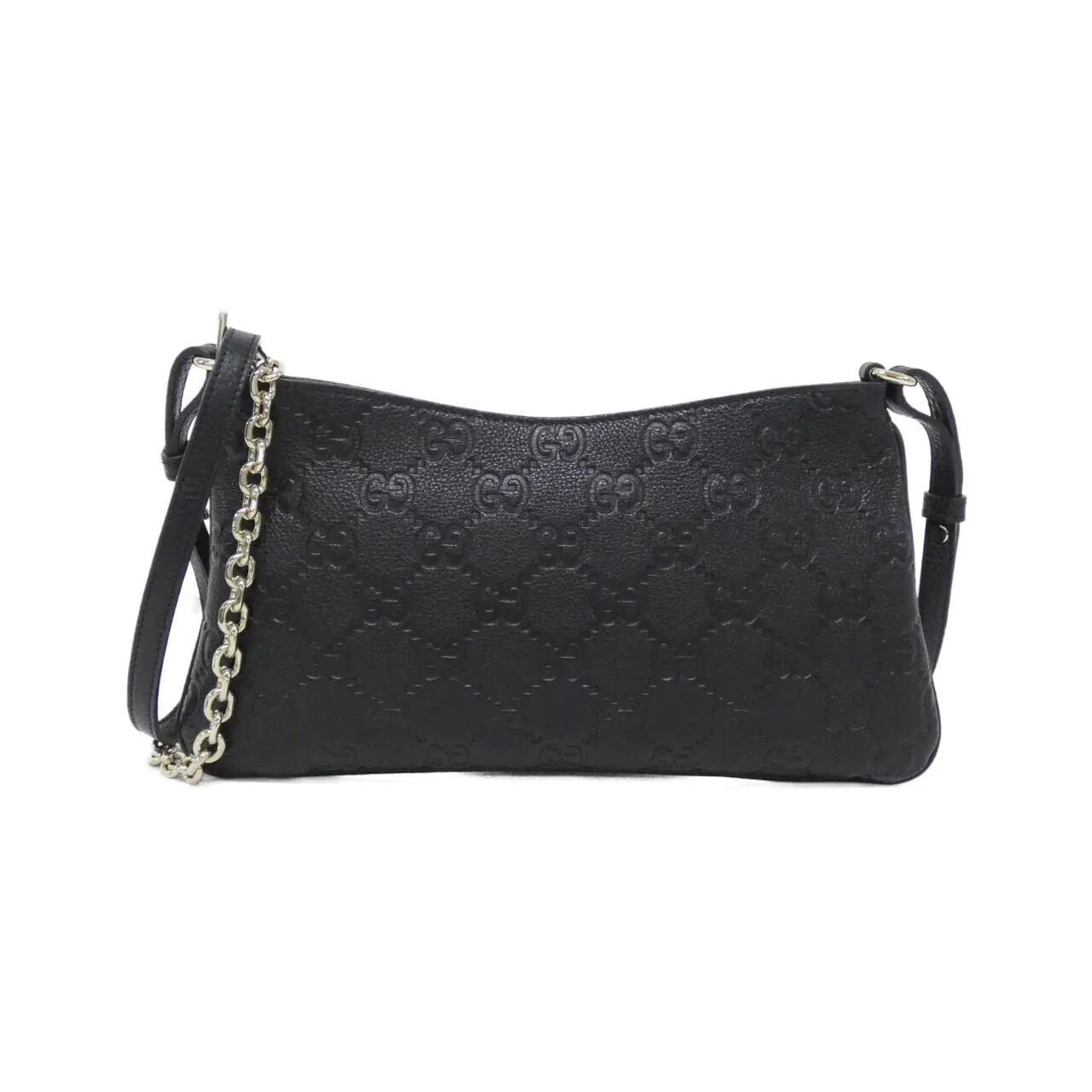 GUCCI 815277 AAEEM Shoulder Leather Black