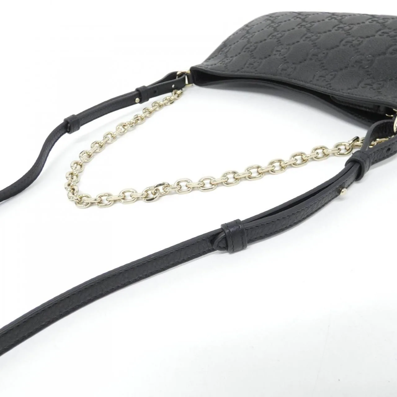 GUCCI 815277 AAEEM Shoulder Leather Black Leather Rank A - Thumbnail 3