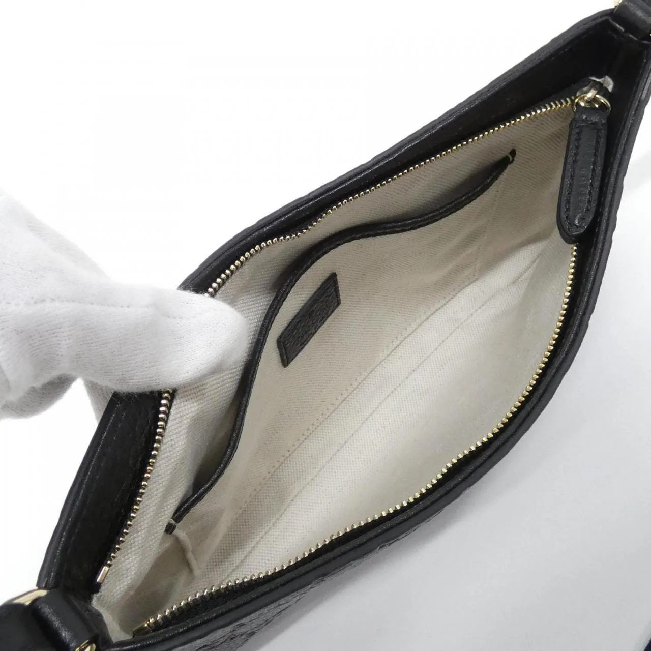 GUCCI 815277 AAEEM Shoulder Leather Black Leather Rank A - Thumbnail 5