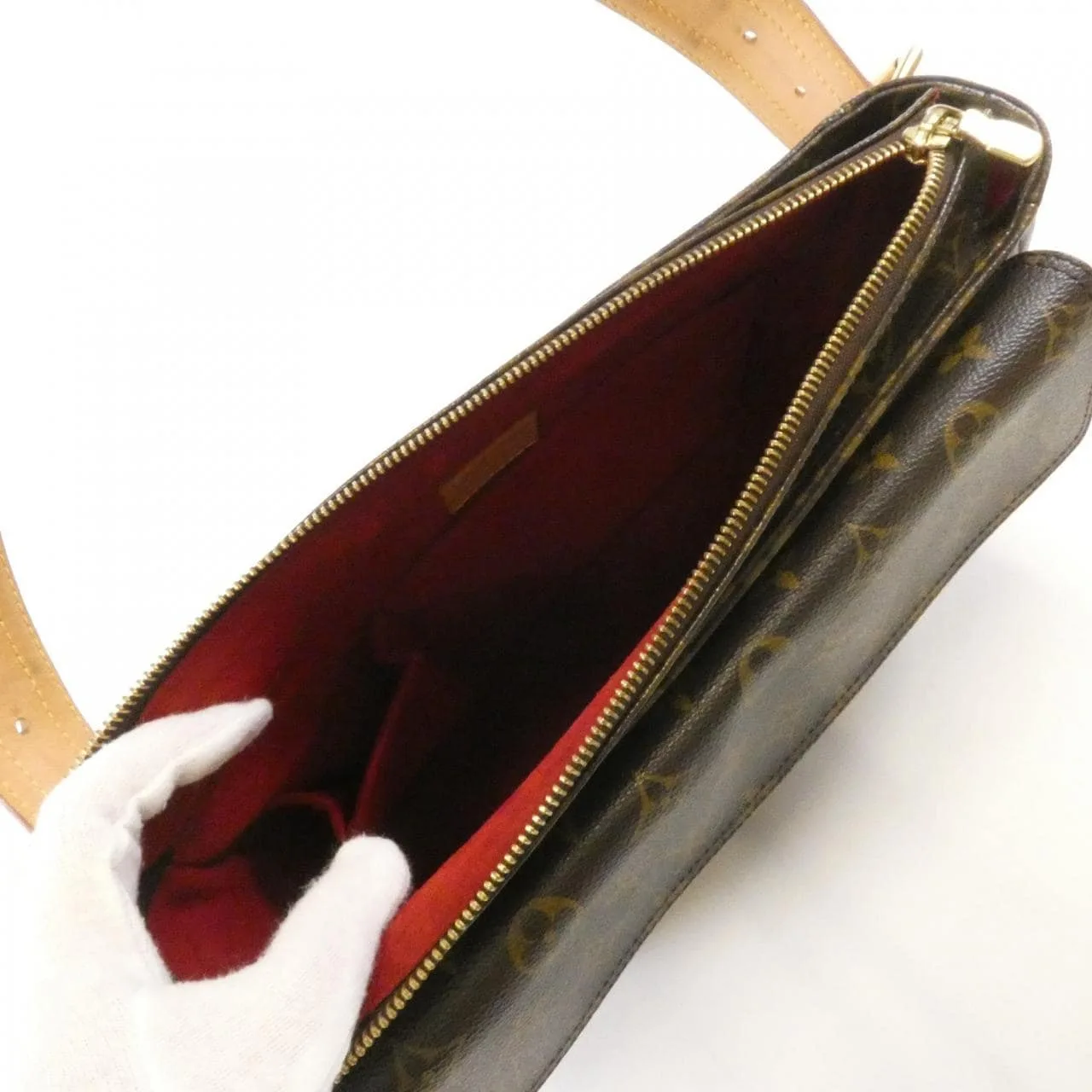 LOUIS VUITTON Viva Cité M51163 Shoulder Monogram 黑色 Monogram 中古品B - 縮圖 6