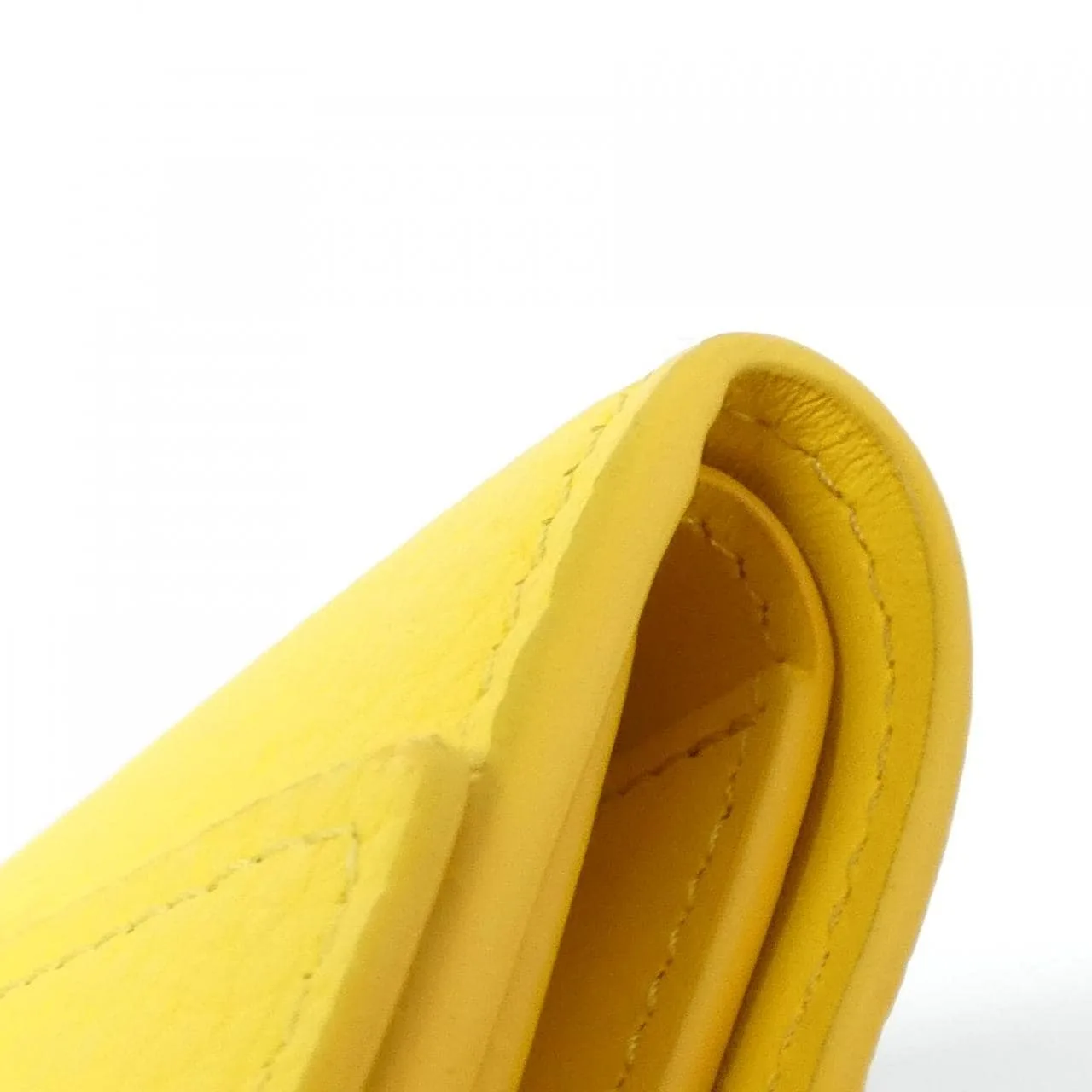 LOUIS VUITTON Capucines N87623 Wallet Python 黃色 蟒蛇皮 中古品A - 縮圖 3