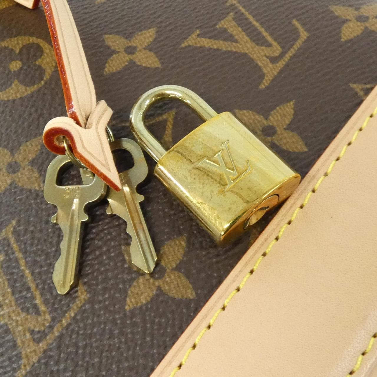 LOUIS VUITTON Alma M47132 Backpack Monogram 黑色 Monogram 中古品A - 縮圖 5