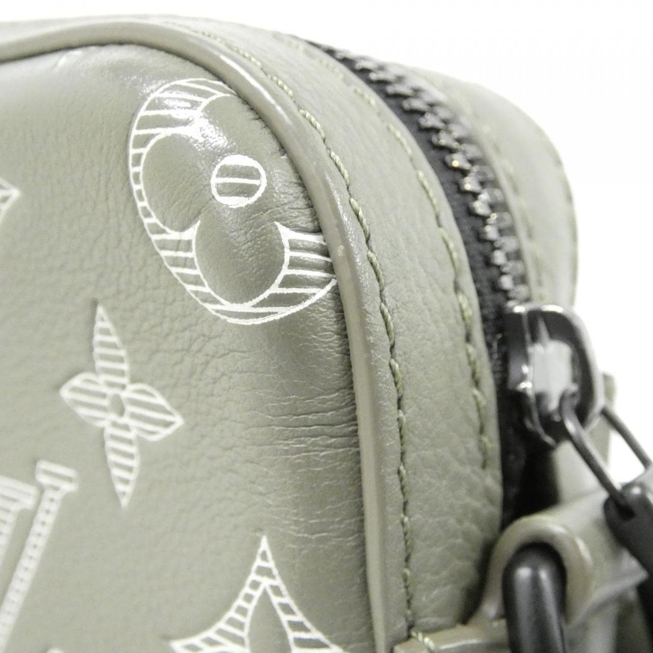 LOUIS VUITTON M12490 Handbag Monogram 綠色 Monogram 中古品A - 縮圖 6