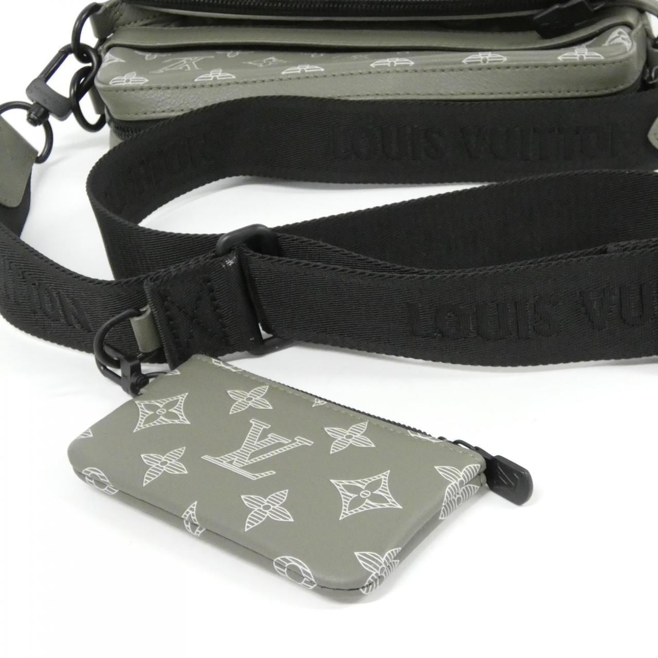 LOUIS VUITTON M12490 Handbag Monogram 綠色 Monogram 中古品A - 縮圖 8