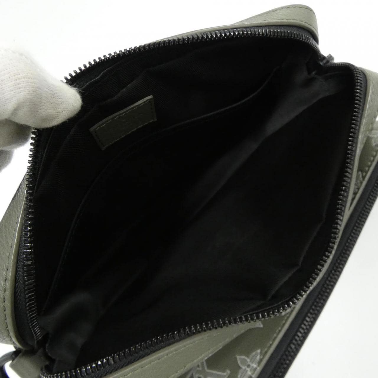 LOUIS VUITTON M12490 Handbag Monogram 綠色 Monogram 中古品A - 縮圖 9