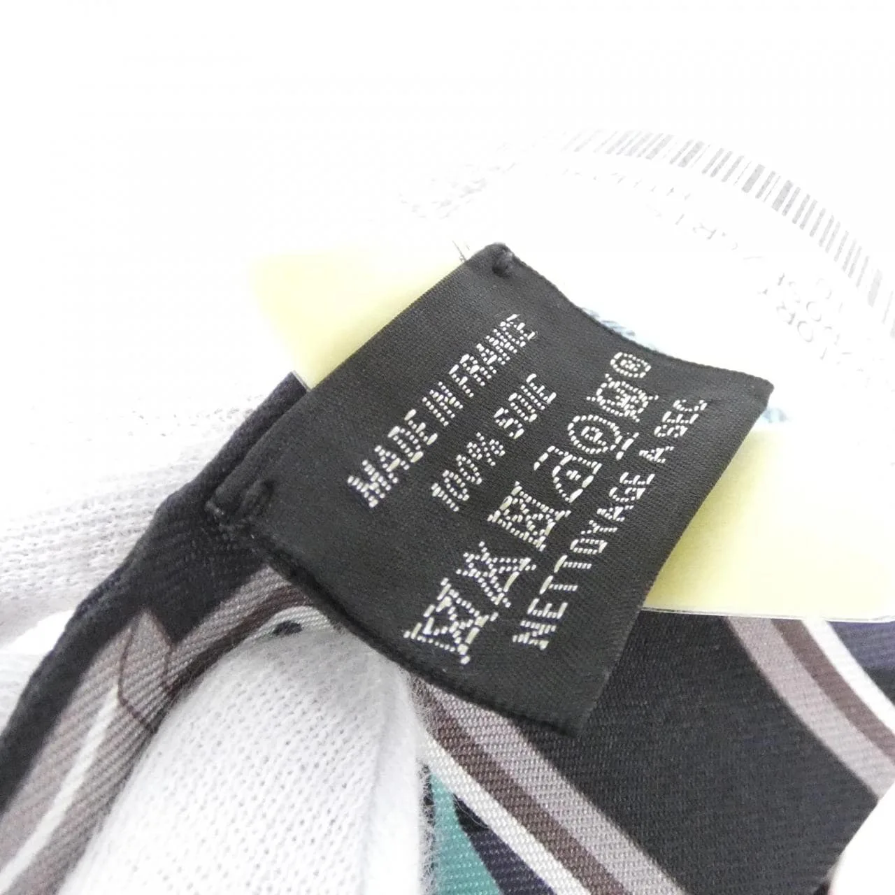 HERMES 063875S Scarf 黑色 未使用品 - 縮圖 3