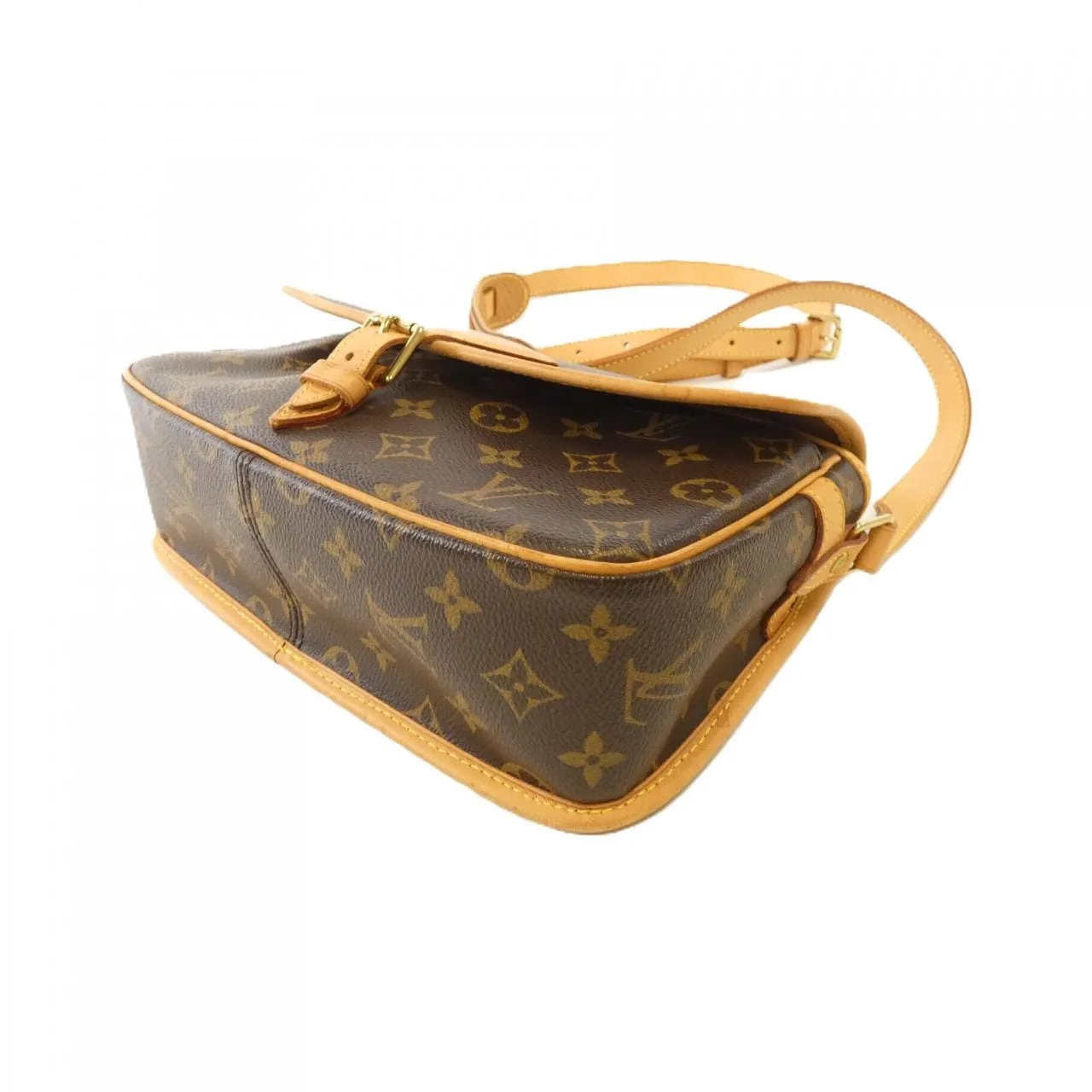 LOUIS VUITTON M42250 Shoulder Monogram 黑色 Monogram 中古品B - 縮圖 3