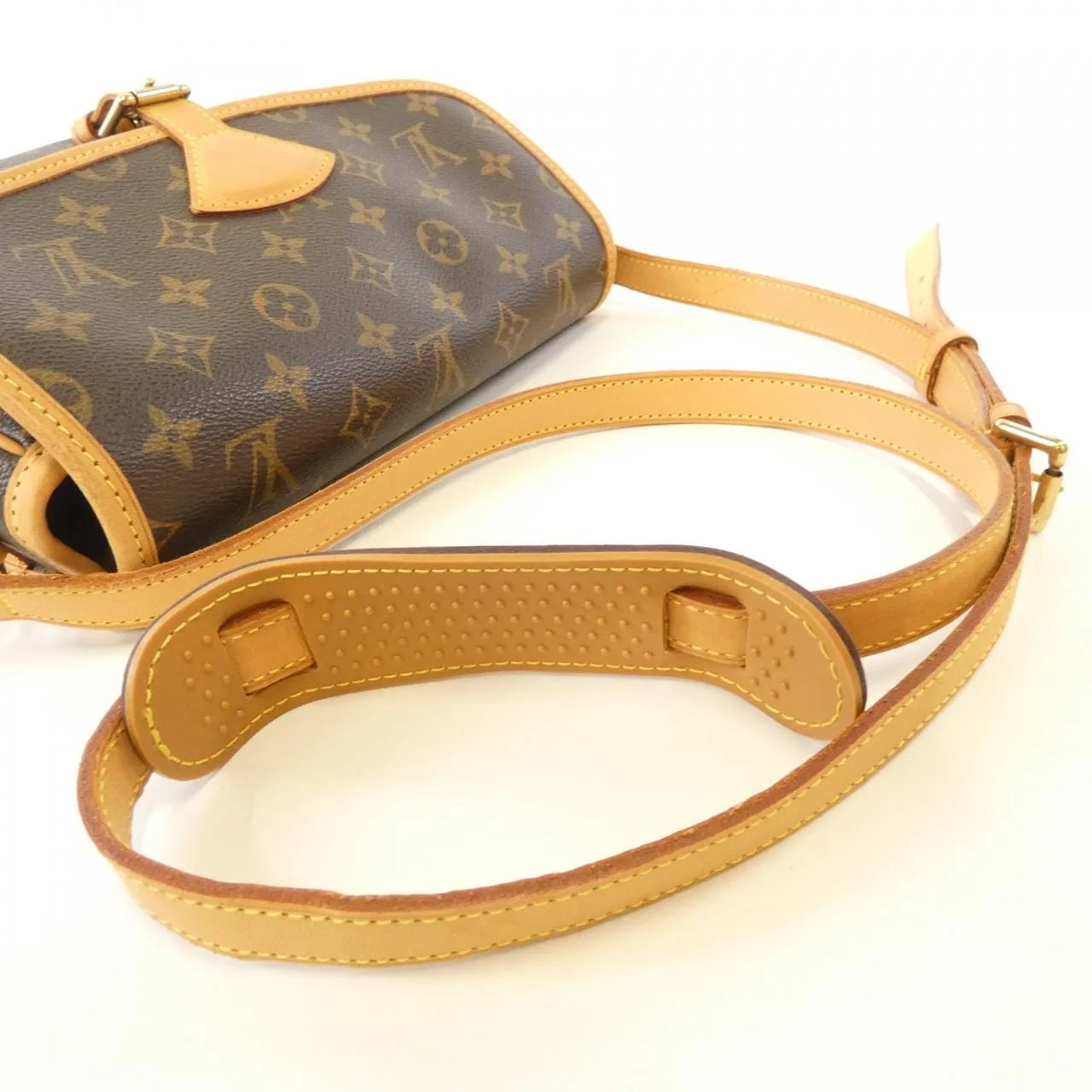 LOUIS VUITTON M42250 Shoulder Monogram 黑色 Monogram 中古品B - 縮圖 5