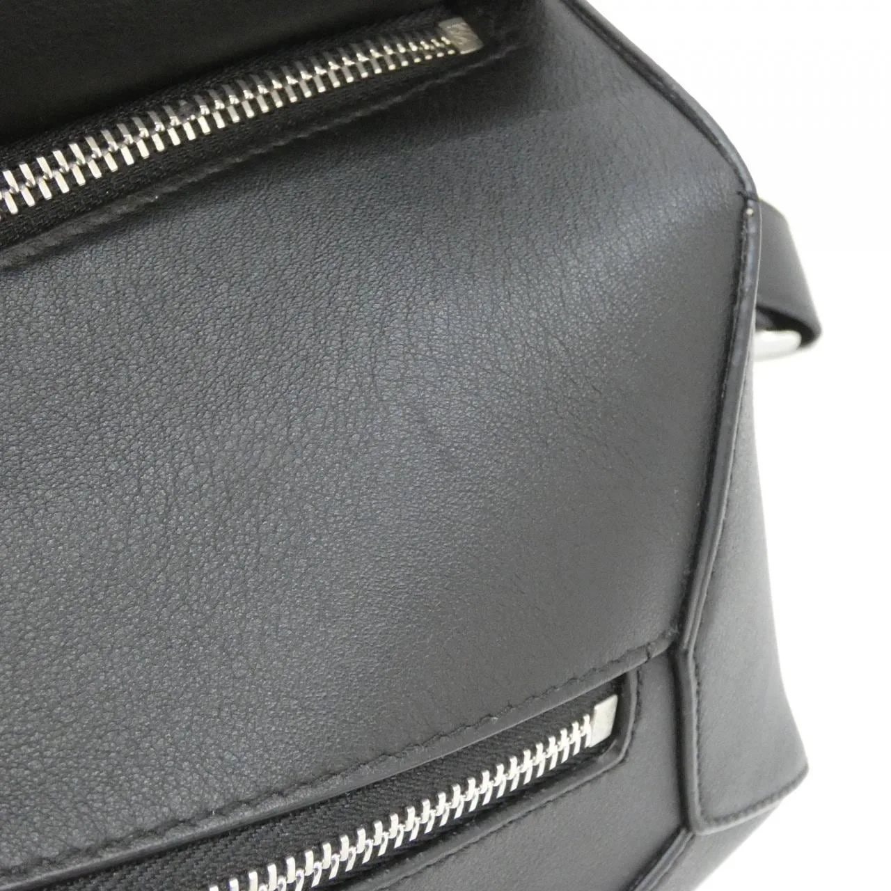 LOEWE Puzzle B510SEBX02 Shoulder 黑色 中古品A - 縮圖 5