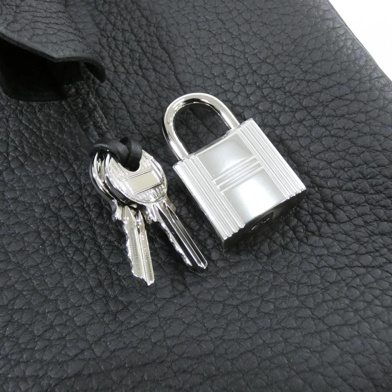 HERMES Birkin 041344CK Handbag Togo Black Togo Leather Unused - Thumbnail 4