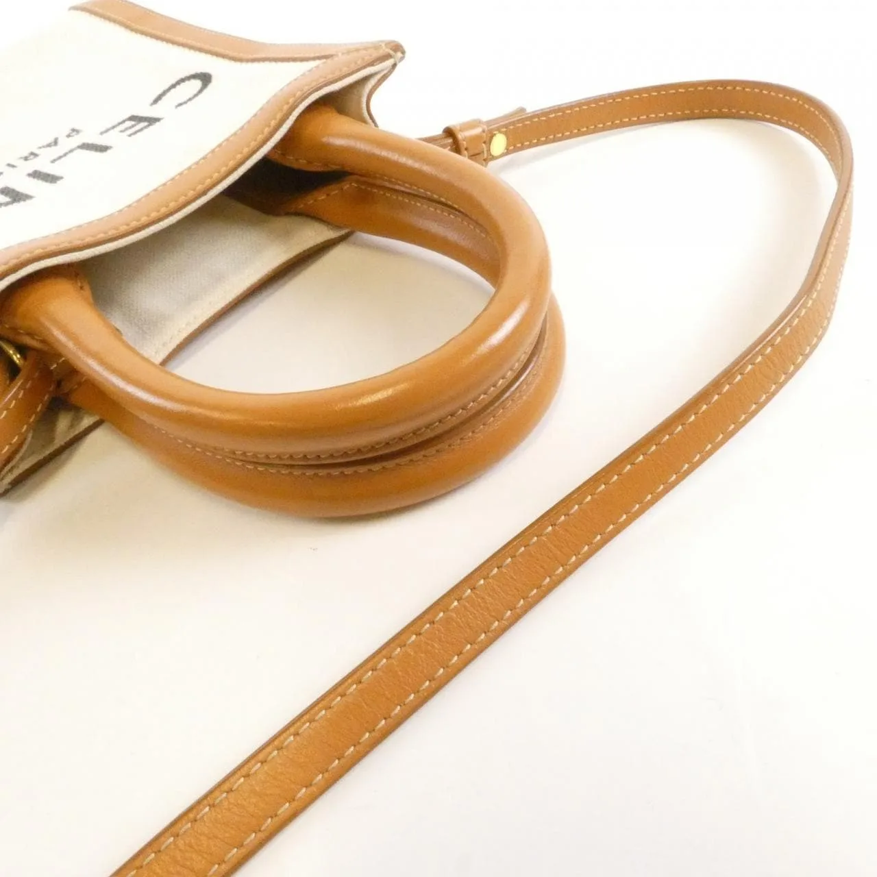 CELINE Cabas 193302BNZ Handbag Canvas Black Canvas Rank B - Thumbnail 8