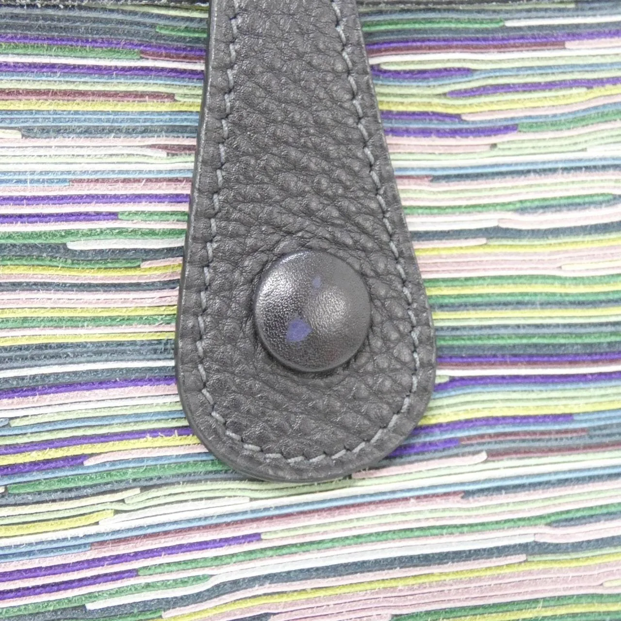 HERMES Evelyne Bag Togo 藍色 Togo 牛皮 中古品A - 縮圖 5