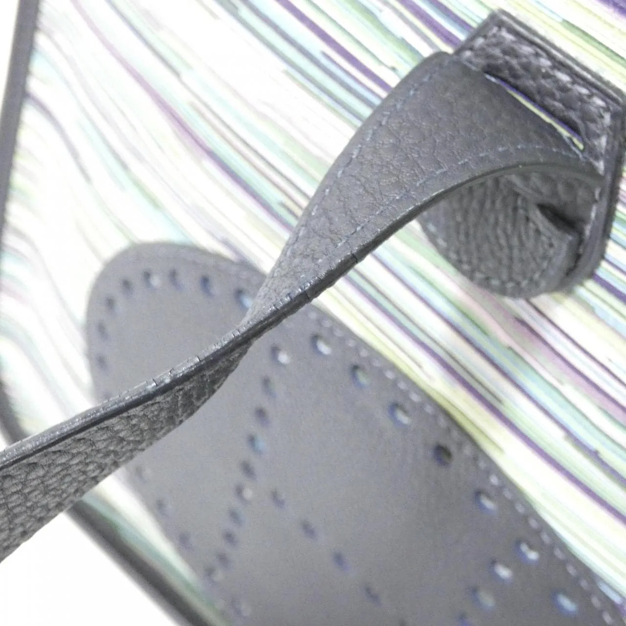 HERMES Evelyne Bag Togo 藍色 Togo 牛皮 中古品A - 縮圖 6