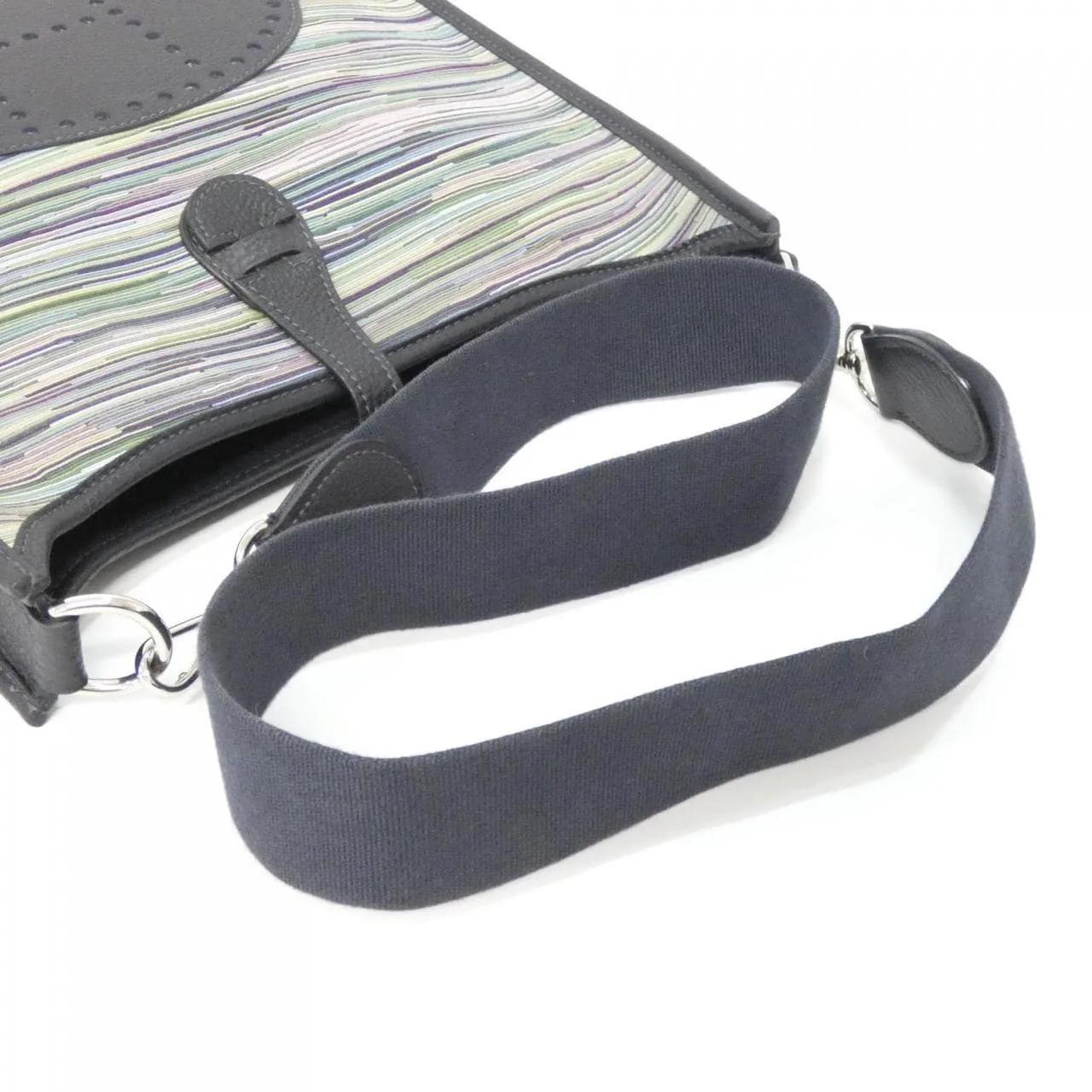 HERMES Evelyne Bag Togo 藍色 Togo 牛皮 中古品A - 縮圖 8