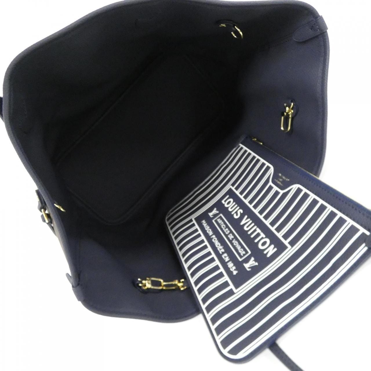 LOUIS VUITTON Neverfull M14994 Tote Monogram 黑色 Monogram 中古品A - 縮圖 7