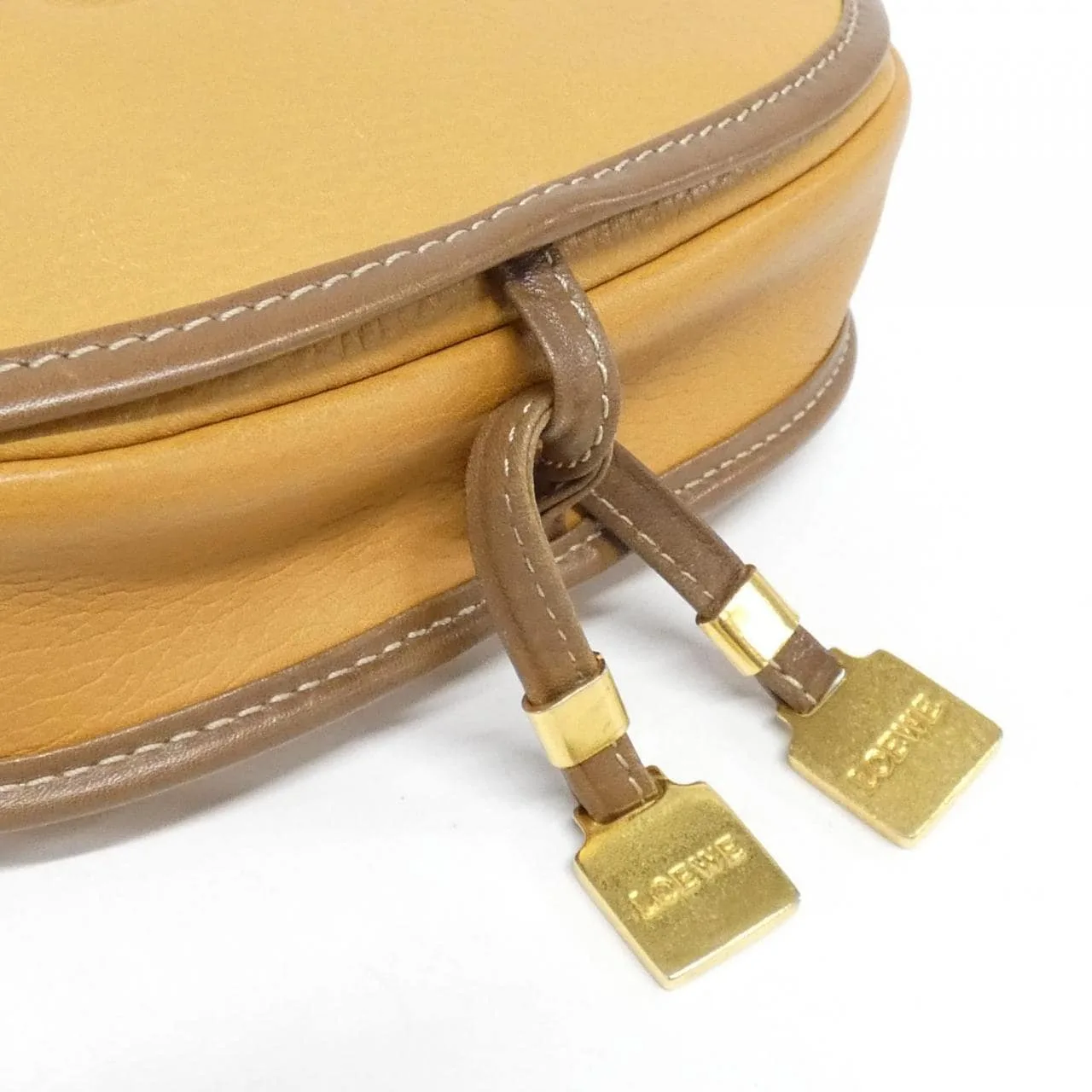 LOEWE 肩背包 皮革 棕色 皮革 中古品A - 縮圖 4